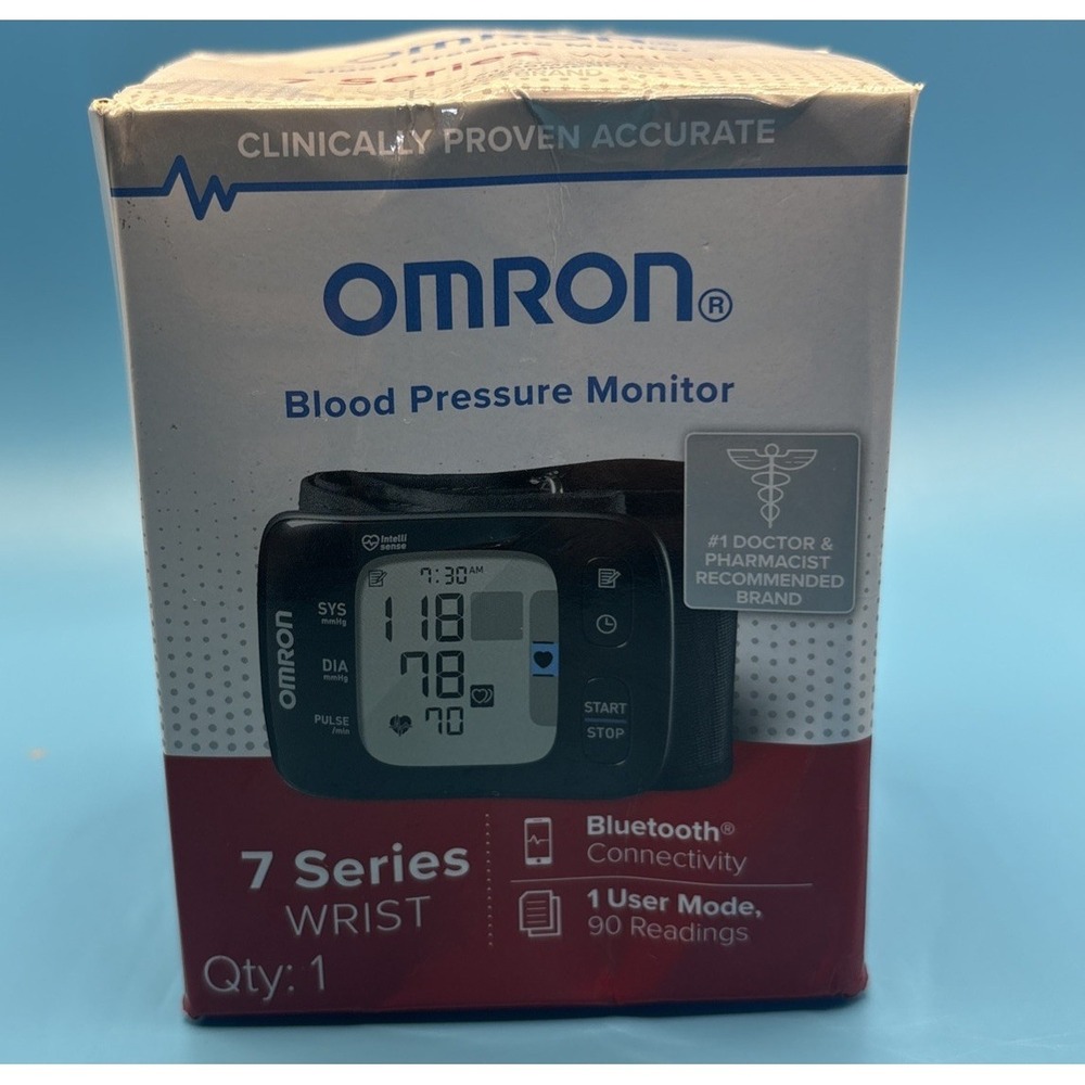 Omron 7 Series BP6350 Wrist Blood Pressure Monitor - Multicolor | 6356 Open Box